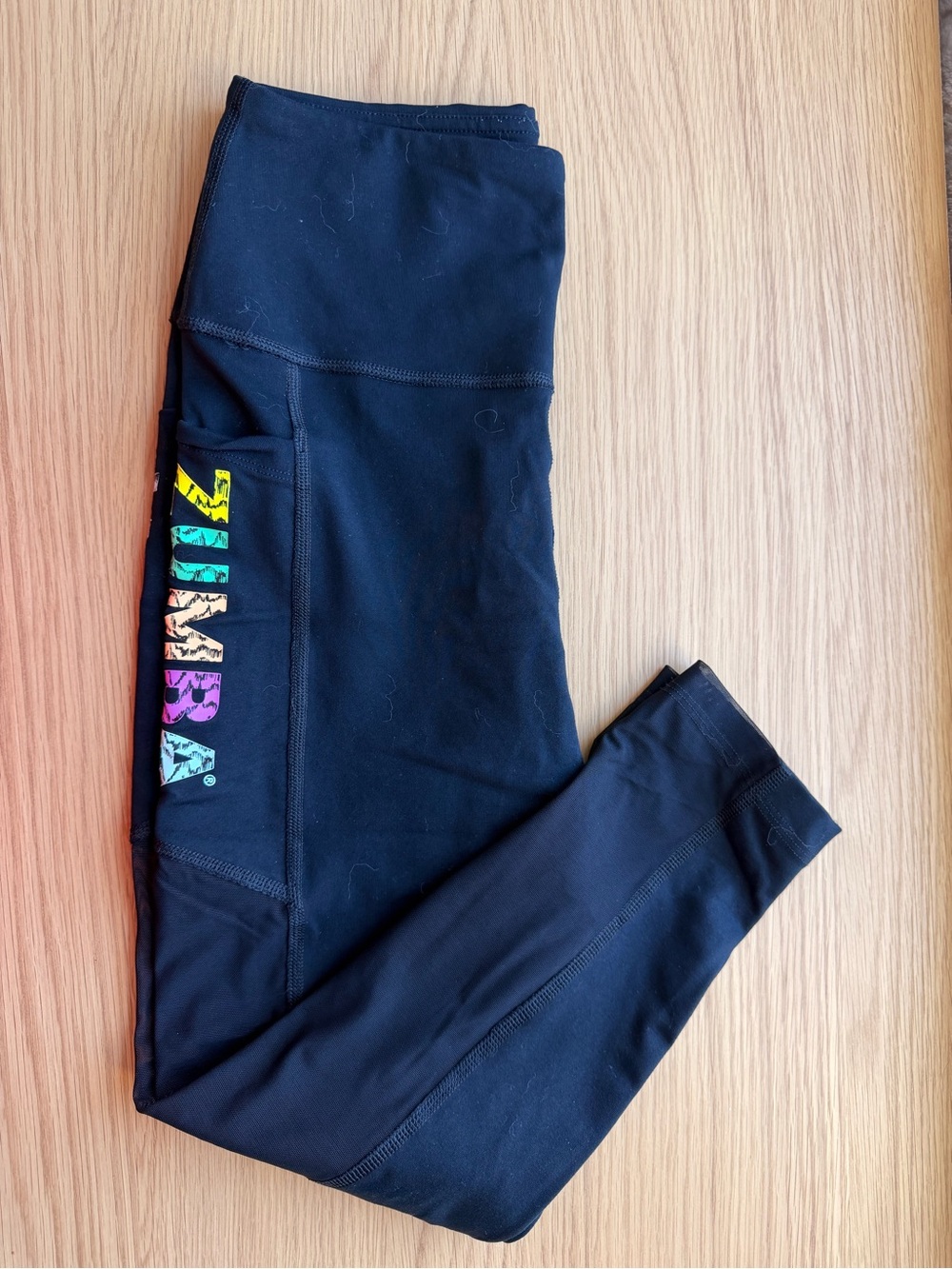 Zumba leggings with mesh side